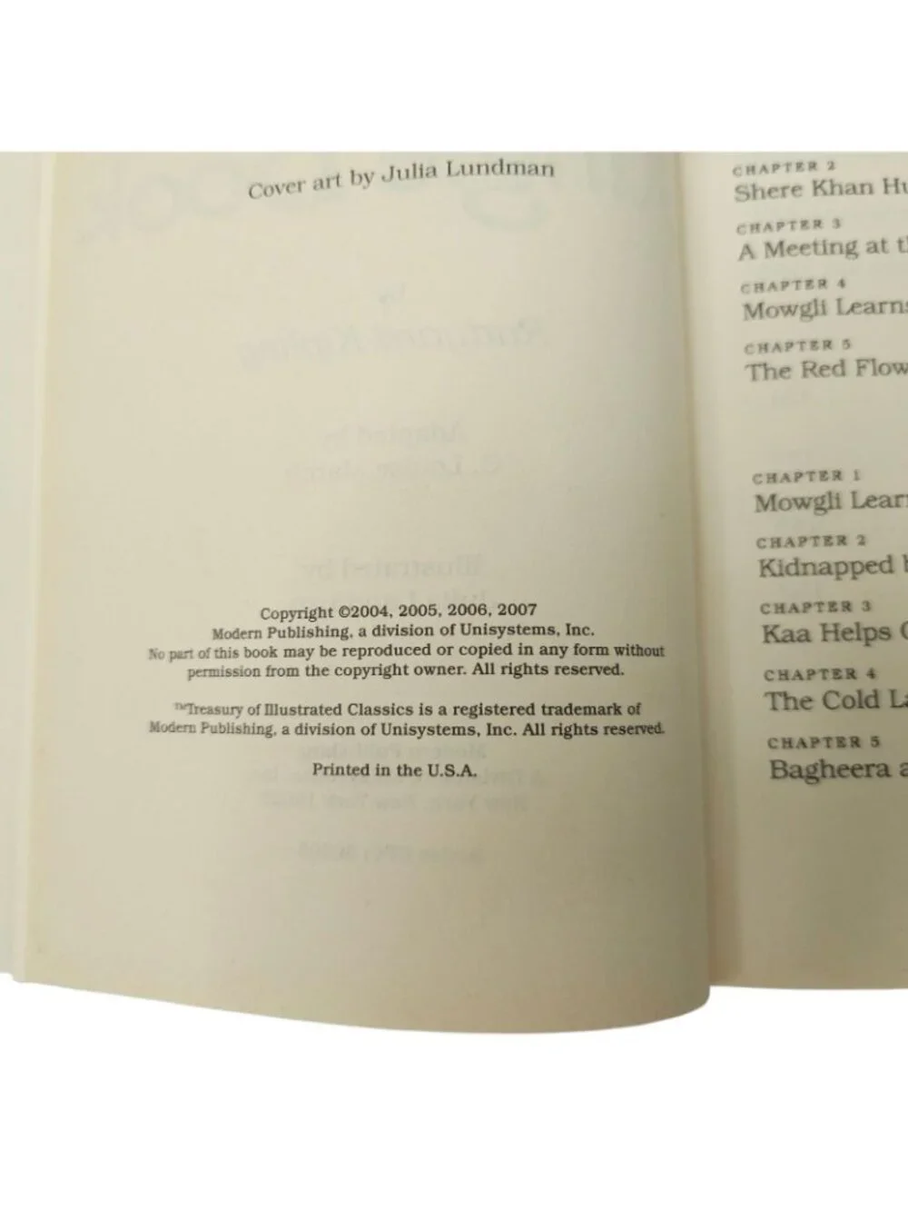Treasury of Illustrated Classics The Jungle Book Hardcover Rudyard Kipling Kids
